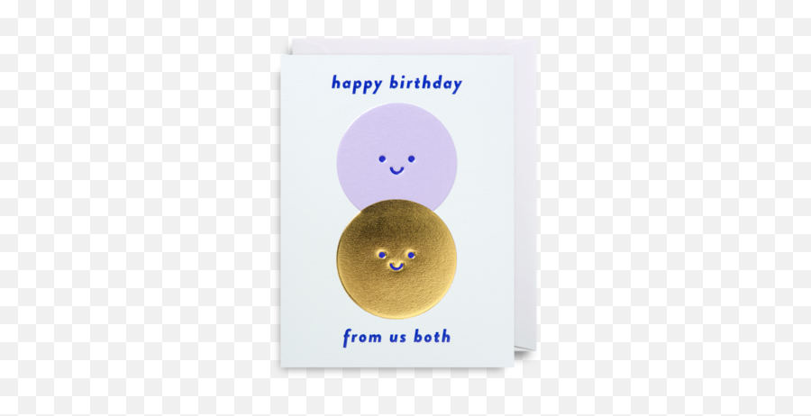 Happy Birthday From Us Both - Dot Emoji,Happy Birthday Emoticon