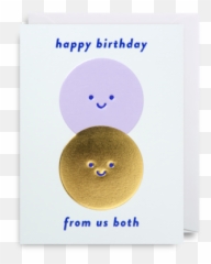 Happy Birthday From Us Both - Dot Emoji,Happy Birthday Emoticon