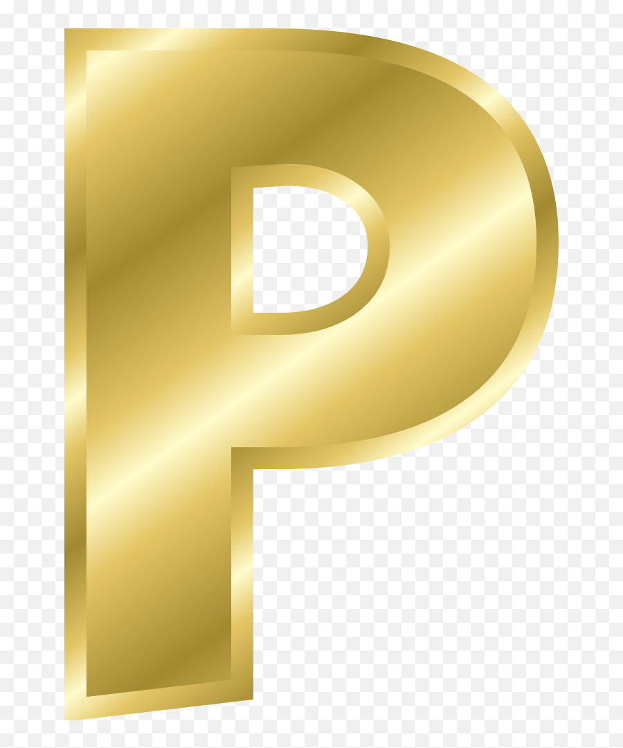 Gold Letter P Drawing Free Image - Gold Alphabet Letter P Emoji,Gold Green Emotions