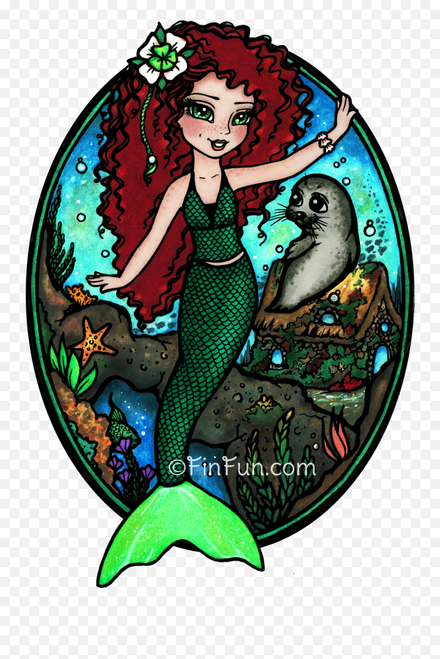 Fin Fun Mermaid Tale Brynn Clipart - Brynn Mermaidens Fin Fun Emoji,Mermaid Emoji