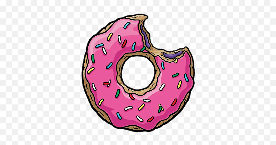 Rosquillas De Homero Simpson Png - Transparent Donut Sticker Emoji,Homer Simpson Mem Emoji