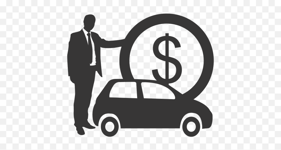 Transparent Png Svg Vector File - Silhouette Of Businessman With Car Emoji,Businessman Emoji