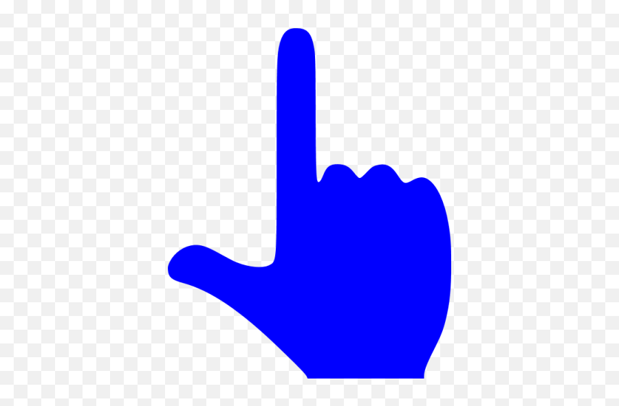 Blue Finger And Thumb Icon - Free Blue Hand Icons Blue Finger Icon Png Emoji,Finger Pointing Emoticon Text