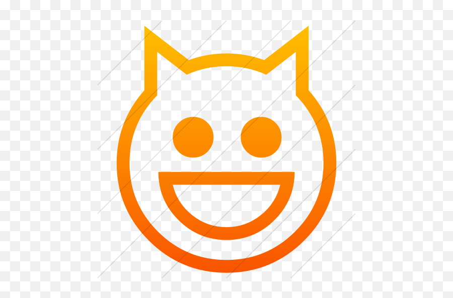 Classic Emoticons Smiling Cat Face - Emoticon Emoji,Yellow Cat Emoticon