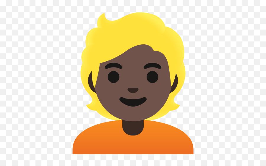 Dark Skin Tone - Persona Rubia Dibujo Emoji,Images Of Blond Haired Caucasian Female Emojis