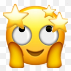Dreaming Star Emoji Edit Sticker - Happy,Dreaming Emoji