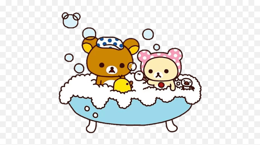 Rilakkuma Stickers - Live Wa Stickers Rilakkuma Printable Kuromi Coloring Pages Emoji,Bathtub Emoji Clipart