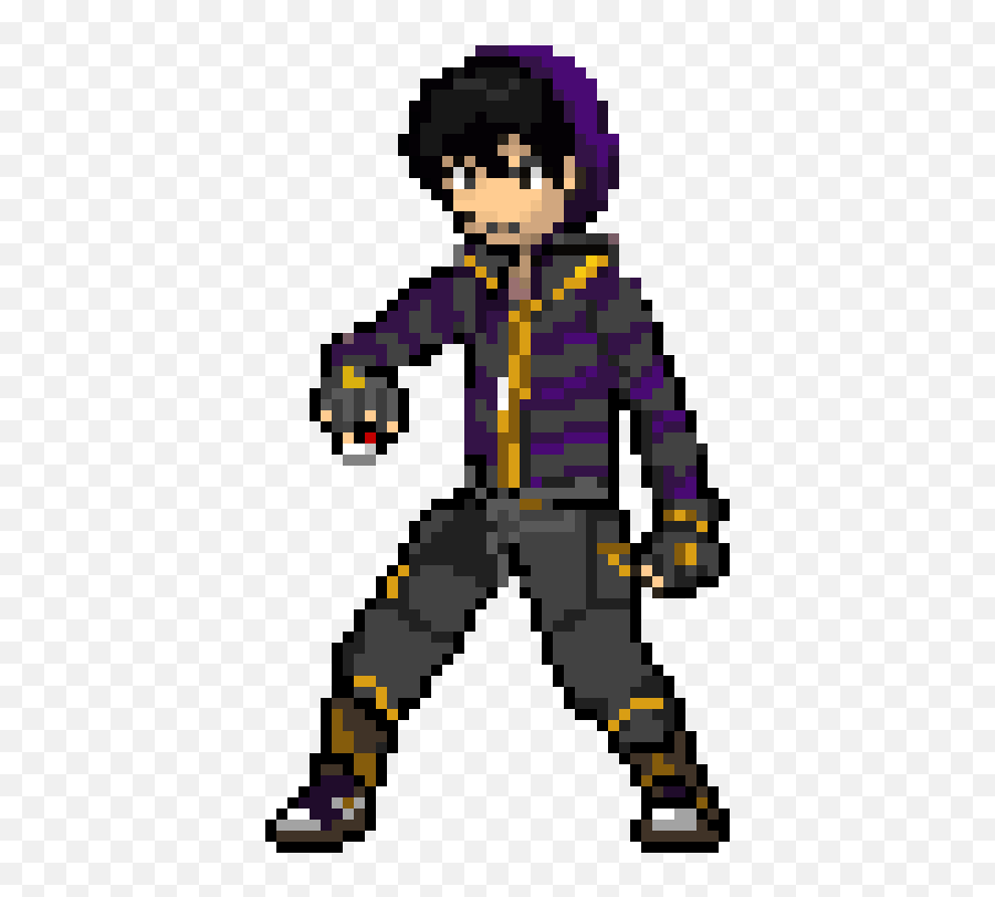 Pixel Art Gallery - Custom Pokemon Trainer Pixel Art Emoji,Kurloz Emoticon