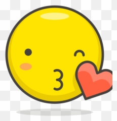 Blowing Face Kiss Icon - Kiss Icon Emoji,Steam Emoticons Blow Kiss