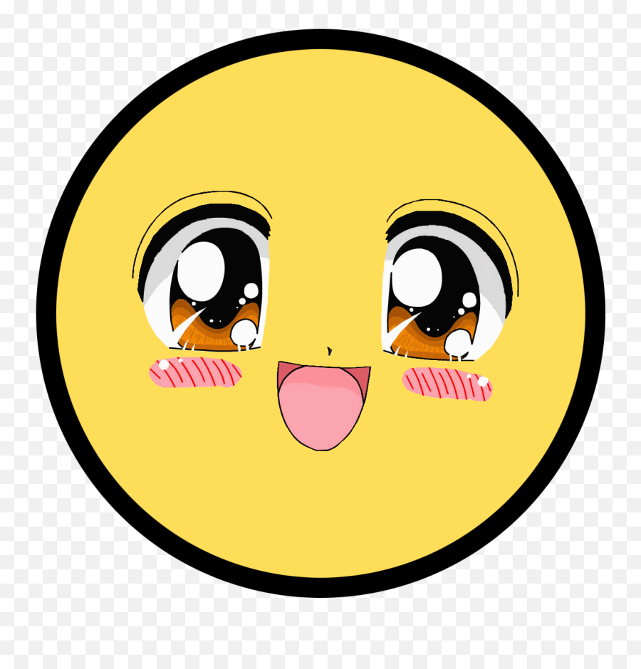 Awesome Smiley - Happy Face Anime Emoji,Anime Emoji Copy And Paste