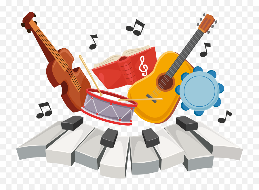 Musical Instruments Design Kids Bedroom Wall Sticker Emoji,Music Instrument Emojis