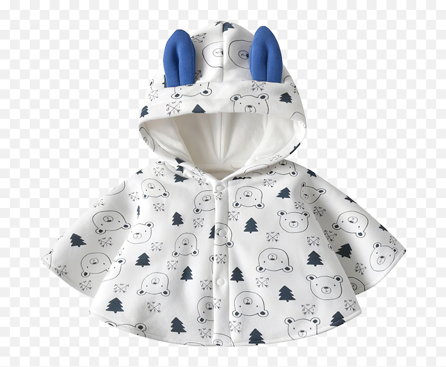 Toddler Unisex Blue Bear Hooded Jacket With 3d Ears Emoji,Letterman Jacket Girls Emojis