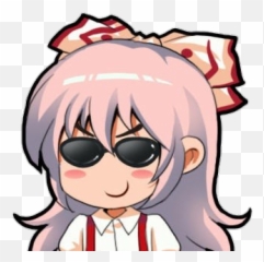 Sticker De Metrvandiest Sur Kikoojap Mokou Emoting Lunette Emoji,Discord Chancla Emoji