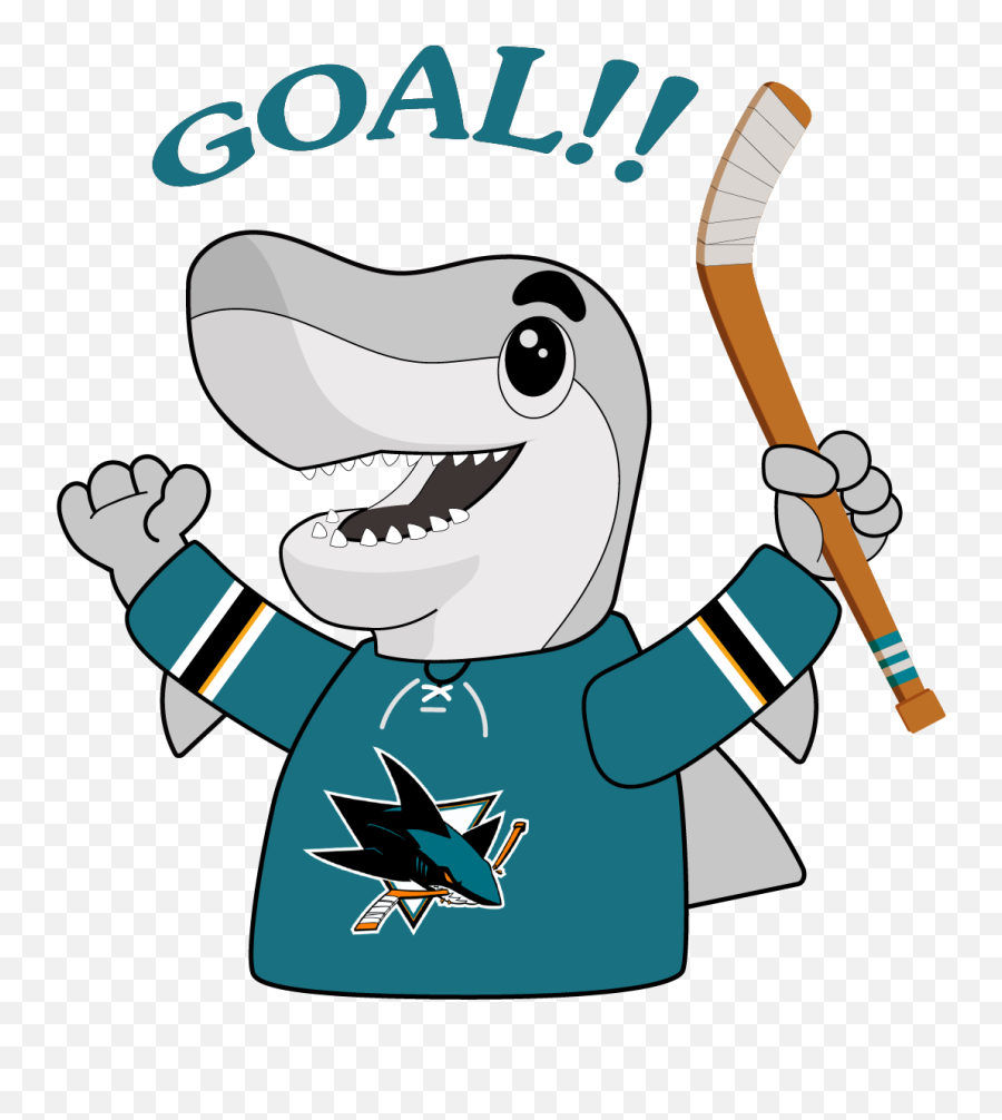 Sharkie Sticker Pack Messages Sticker - 4 Clipart Full Size Hockey Stick Emoji,Anteater Emoji