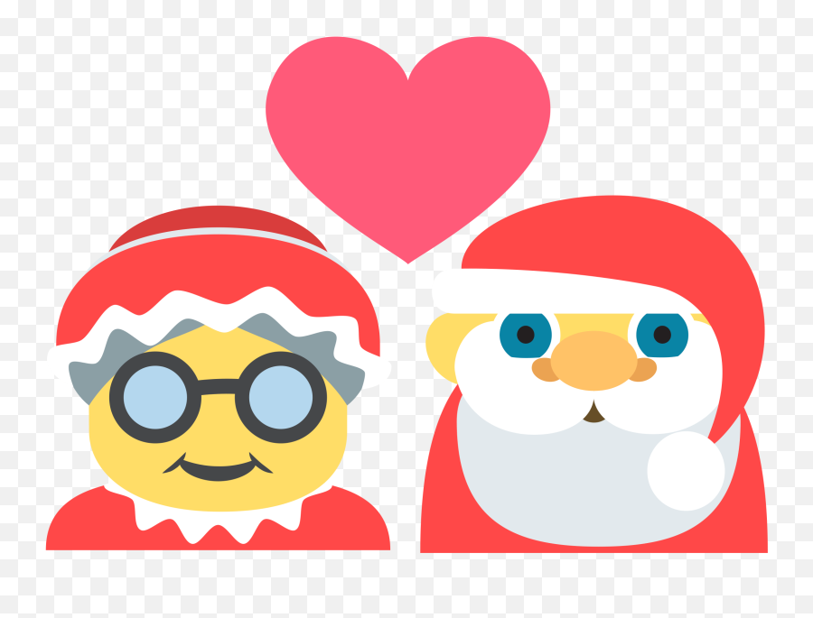 Transfer - Christmas Emoji Clipart Santa And Mrs Claus Emoji Png,Santa Emoji