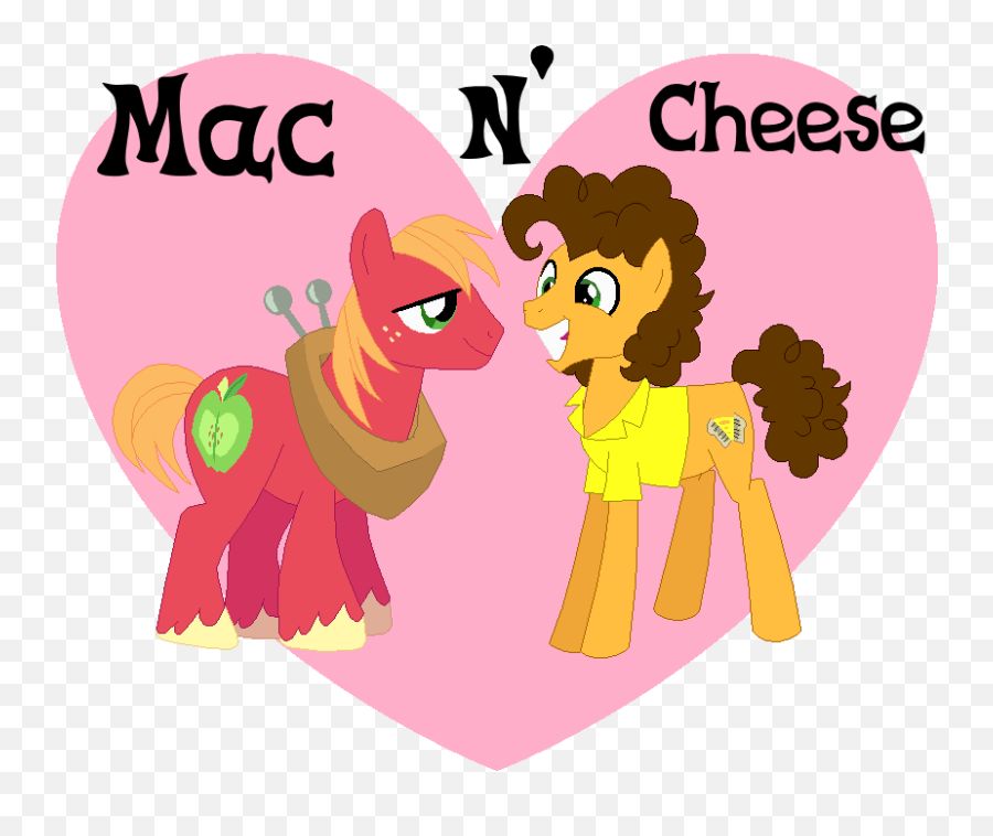 Fluttershy And Big Mac Love Why - Big Mac And Cheese Sandwich Mlp Emoji,Mac And Cheese Emoji