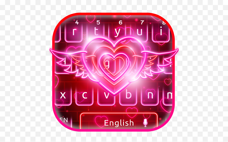 Sparkling Neon Love Theme U2013 Aplikácie V Službe Google Play - Language Emoji,Sparking Emoji