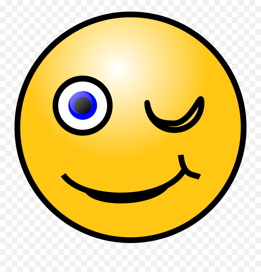 Download Free Photo Of Emoticonwinkingsmileyfacefunny - Smiling Face Gif Png Emoji,Straight Face Emoji