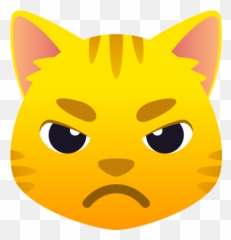 Emoji Sullen Angry Cat Angry Wprock - Emoji De Gato,Angry Cry Emoji