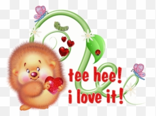 Cutehedgehogteeheeiloveit Sticker - Happy Emoji,Tee Hee Hee Emoji