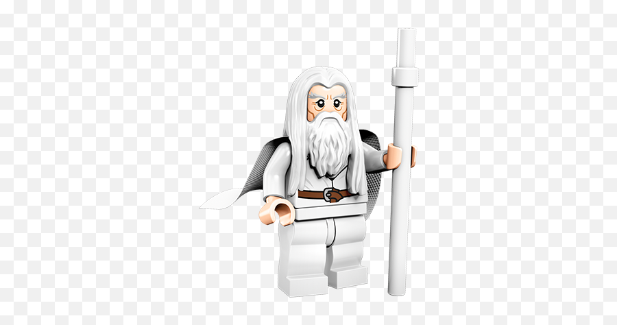 Lego 10052 Medium Stone Gray Beard Hair Piece For Gandalf - Gandalf The White Figure Lego Emoji,Gandalf Emoji