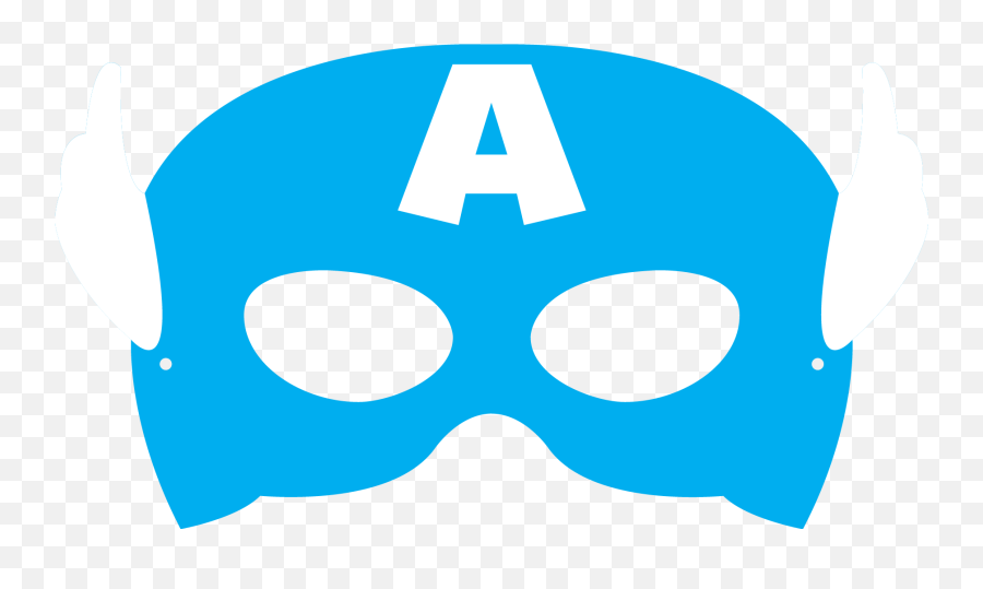 Hd Captain America Mask Cut Out - Template Captain America Mask Printable Emoji,Captain America Emoji