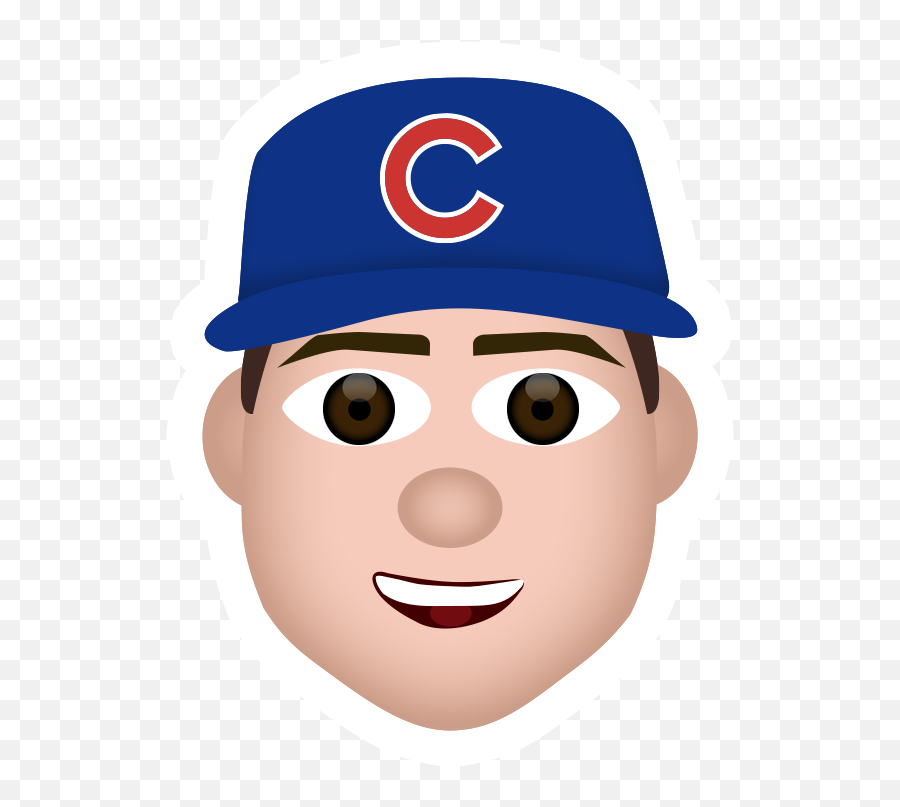 Guess The Mlb Players - Anthony Rizzo Cubs Cartoon Emoji,Emoji Baseball Cap