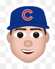 Guess The Mlb Players - Anthony Rizzo Cubs Cartoon Emoji,Emoji Baseball Cap