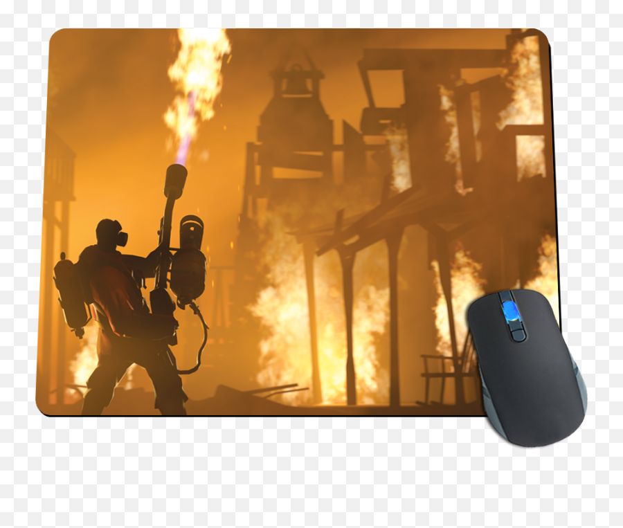 Meet The Pyro Mousepad - Pyro Tf2 Emoji,Balloonicorn Tf2 Png Emoticon