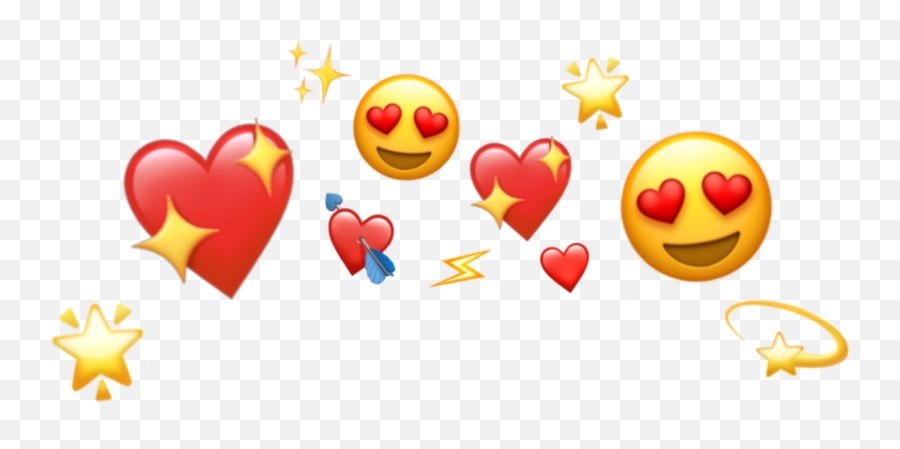 Crown Heart Heartcrown Sticker - Crown Heart Emoji Transparent,K Shine Emoticon