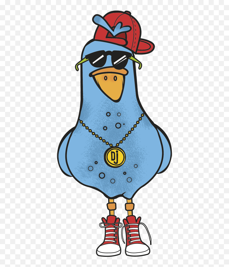 Ziggy Pigeon Hit Squad Clipart - Full Size Clipart 2763571 Dot Emoji,Iphone Dove Emoji Png Hd Download