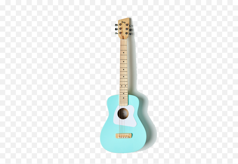 Loog Loog Pro Vi Acoustic Guitar White - Great For Kids Acoustic Guitar Teal Emoji,Guitar Used In Sweet Emotion