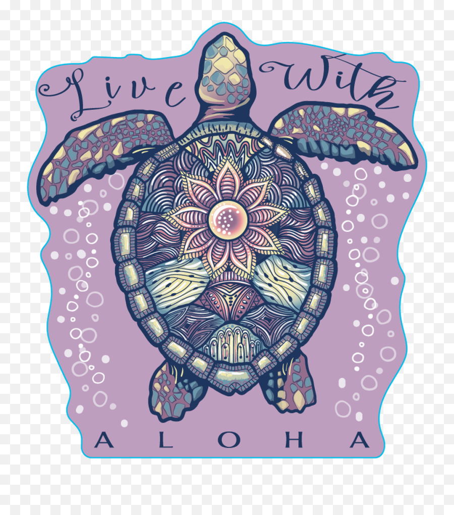 Bubbling Honu Sea Turtle Sticker Emoji,Fb Turtle Emoticon