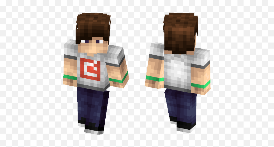 Download Mojang Boy Minecraft Skin For - Skin Minecraft Nike Emoji,Grell Sutcliff Emojis