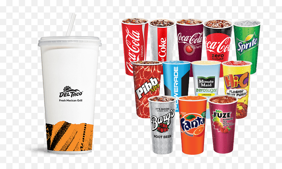 Del Taco - Food Drinks Taco Fountain Drinks Emoji,Pepsi Taco Emojis