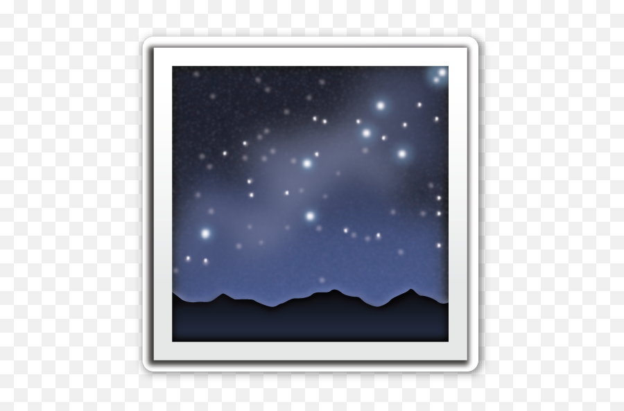 Milky Way - Picture Frame Emoji,Astronomy Emoji