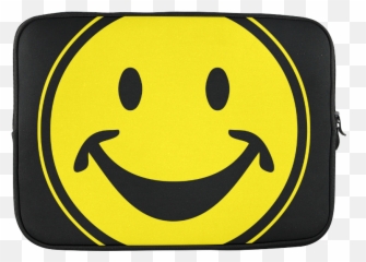 Funny Yellow Smiley For Happy People Custom Sleeve For - Happy Emoji,Funniest Custom Emojis