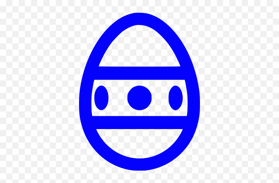 Blue Easter Egg Icon - Free Blue Easter Egg Icons Emoji,Egg Emoticon Text