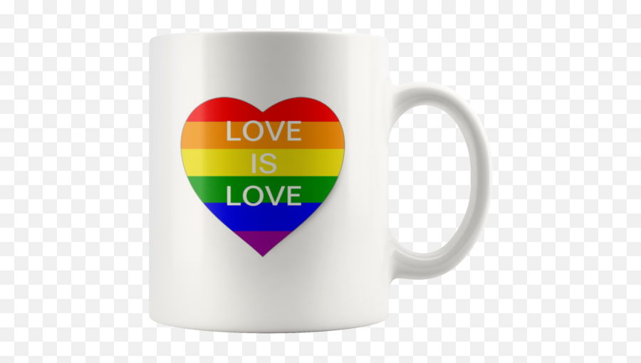 Lesbian Gay L Word Love Is Love Coffee Mug And Similar Items - Magic Mug Emoji,Nhl Golden Knights Emoji