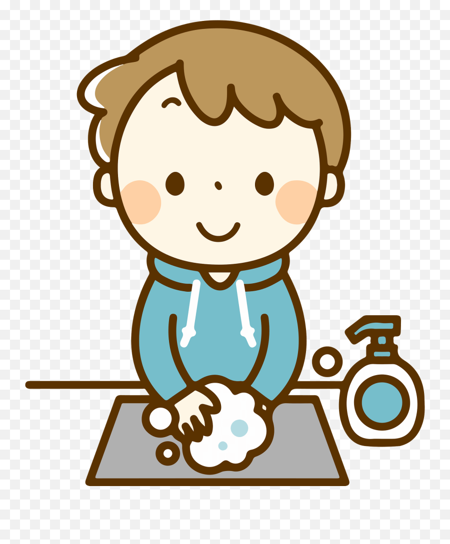Boy Is Washing Hands Clipart Free Download Transparent Png Emoji,Soap Emoji Body Wash