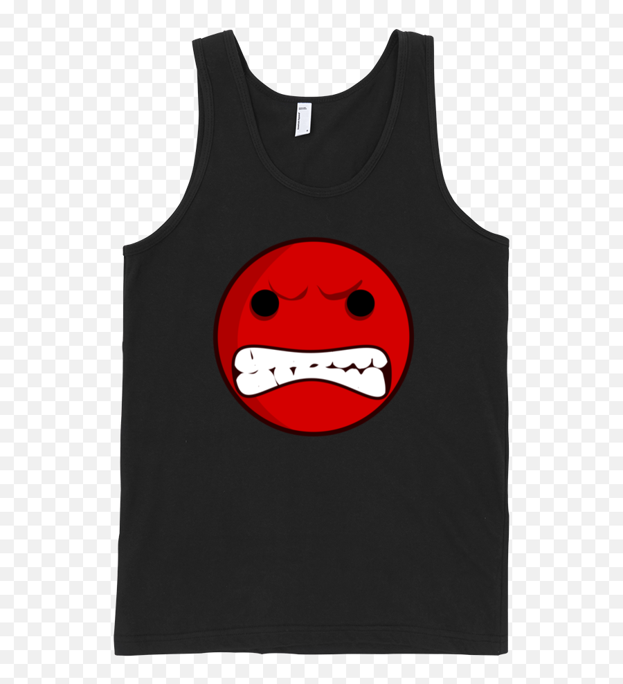 Download Angry Smiley Fine Jersey Tank Top Unisex By Emoji,Angry Emoticon T Shirt