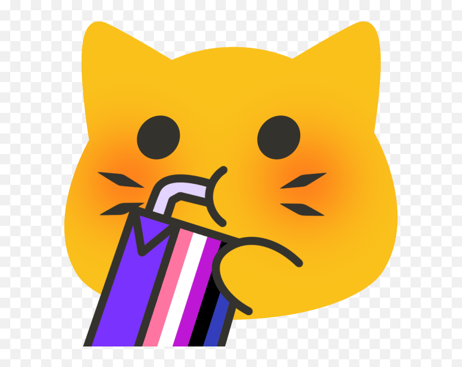 Meow - Genderfluid Hexbear Emoji,North Korea Flag Emoji For Discrod