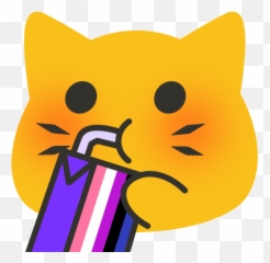Meow - Genderfluid Hexbear Emoji,North Korea Flag Emoji For Discrod