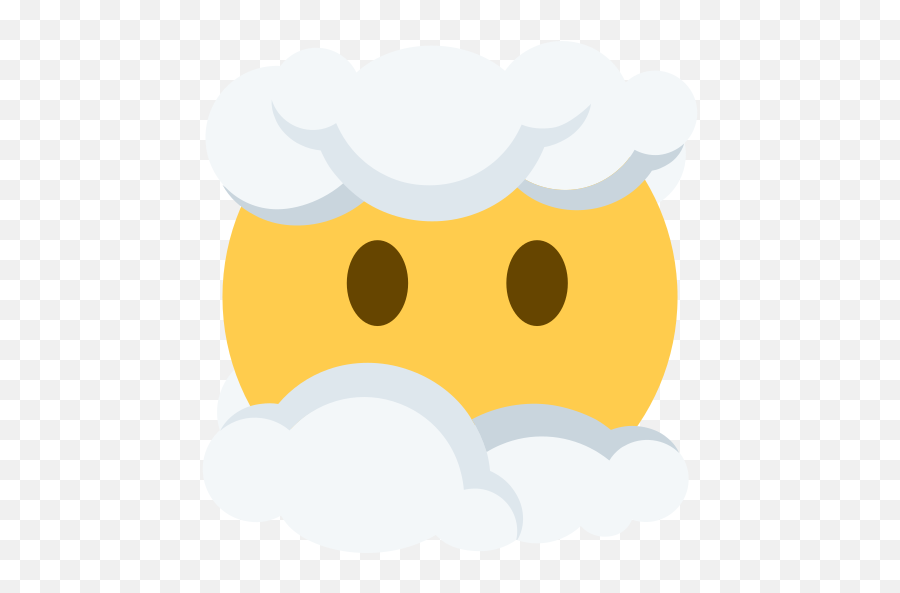 U200d Face In Clouds Emoji,Twemoji Panel