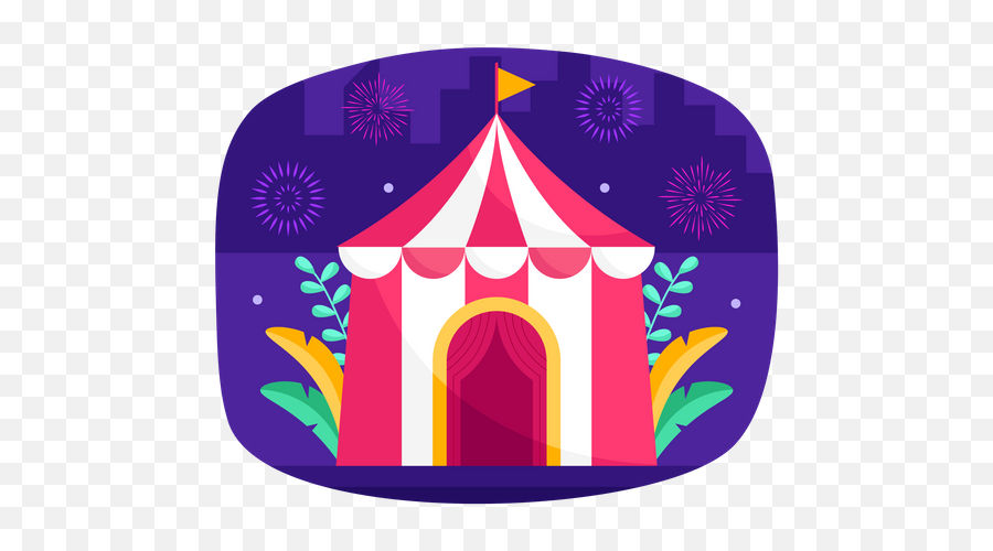 Circus Tent Icon - Download In Flat Style Emoji,Circus Emoji