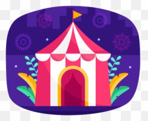 Circus Tent Icon - Download In Flat Style Emoji,Circus Emoji
