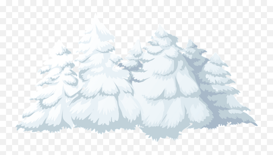Alpine Landscape - Snow On The Pines Clipart Free Download Emoji,Man Shoveling Snow Emoji