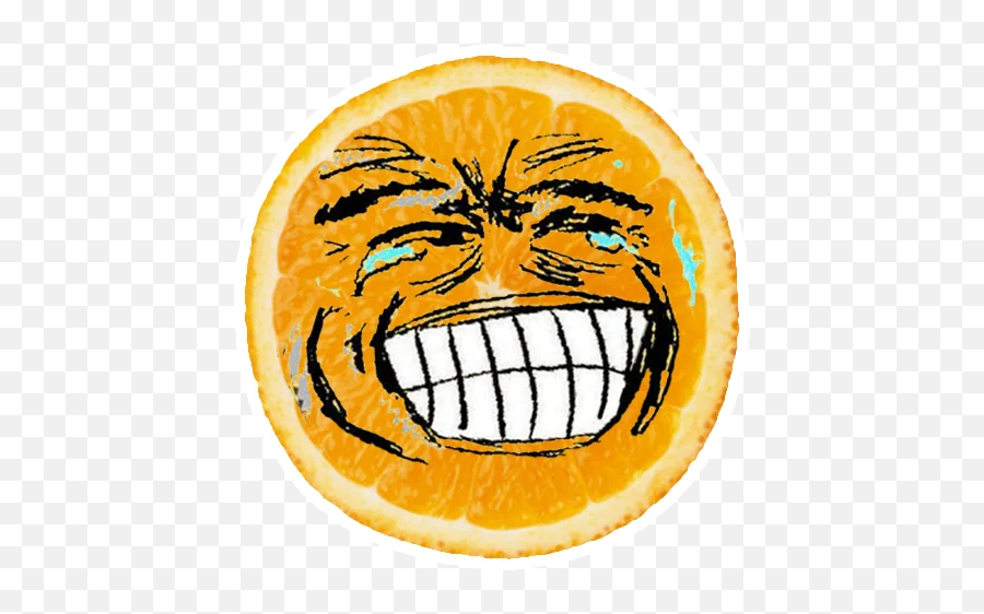 Telegram Sticker From Orange Pack Pack Emoji,Teeth Gritting Emoji
