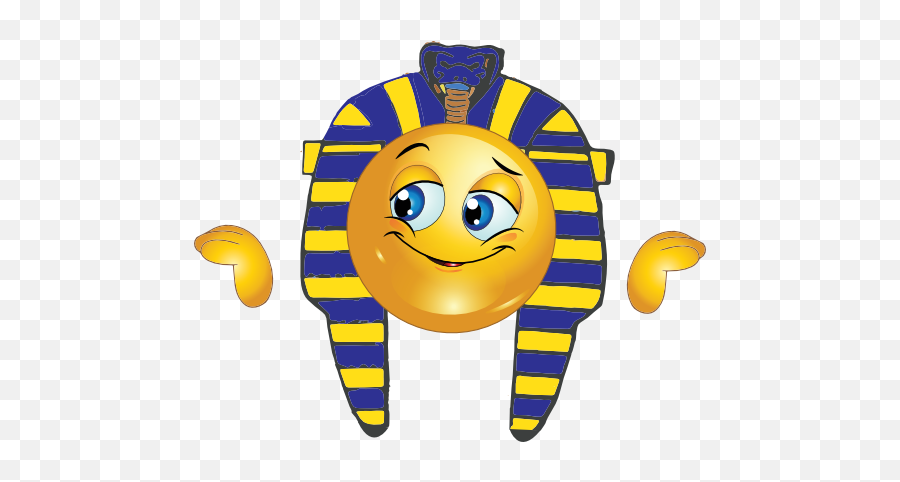Pharaoh Boy Smiley Emoticon Clipart I2clipart - Royalty Egyptian Smiley Face Emoji,Colon Emoji
