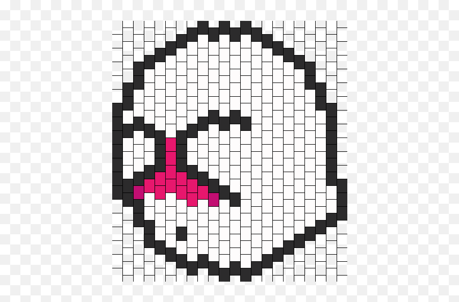 Shy Boo Mario Ghost Bead Pattern Peyote Bead Patterns - Boo Mario Perler Beads Emoji,Shy Emojis